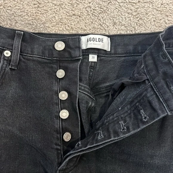 Agolde Riley High Rise Crop - Picture 3 of 6